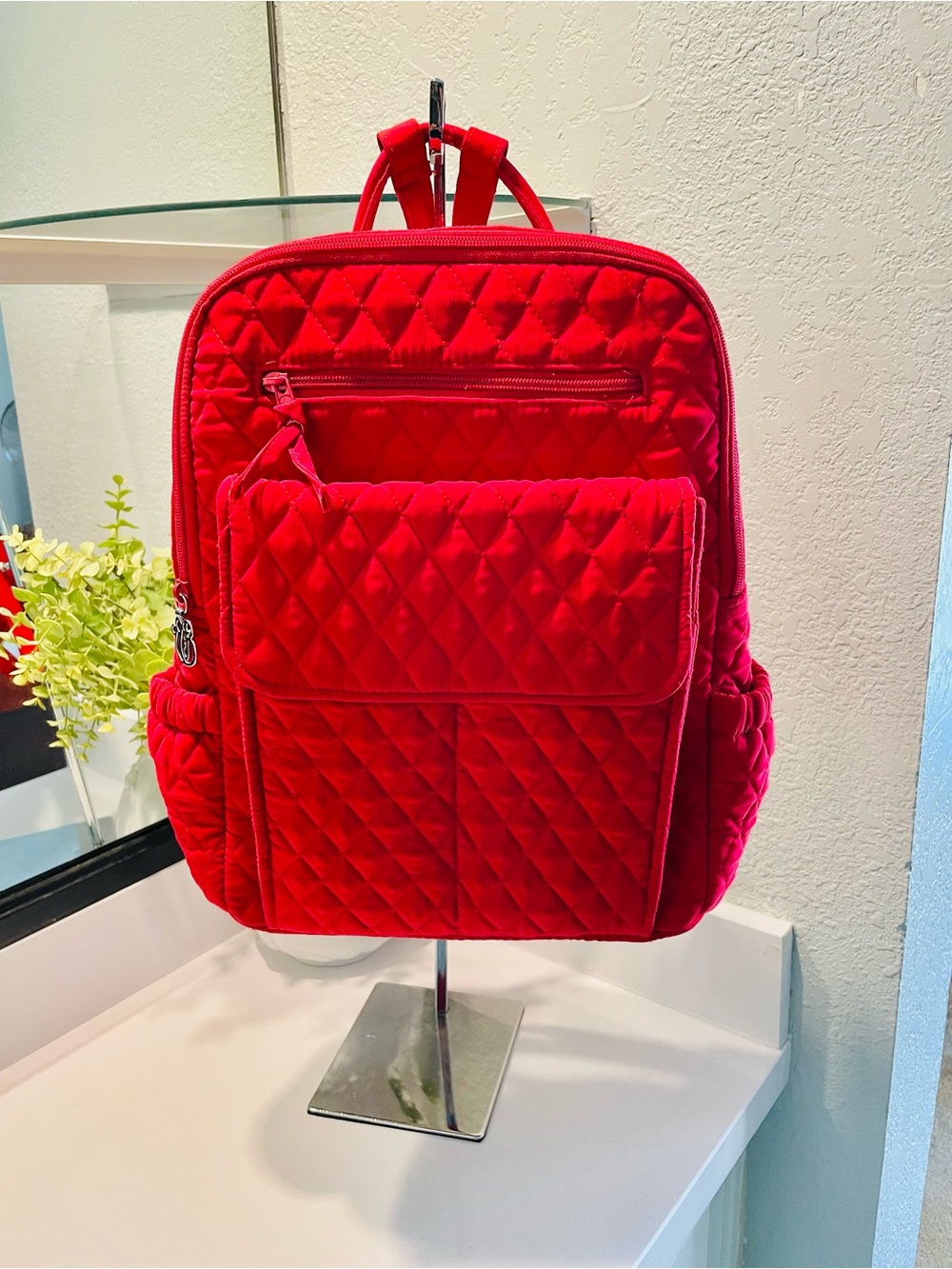 Vera Bradley Quilted Red Women's Backpack